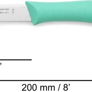 Detalle de la hoja de acero inoxidable NITRUM® del cuchillo Arcos