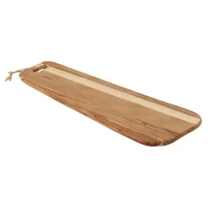 Tabla de teca Tramontina Provence rectangular con veta de madera visible
