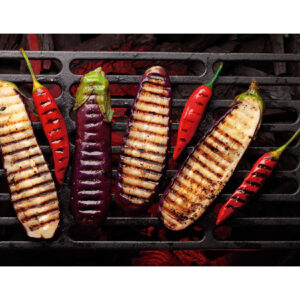 Pinza dentada y brocha de barbacoa de acero inoxidable