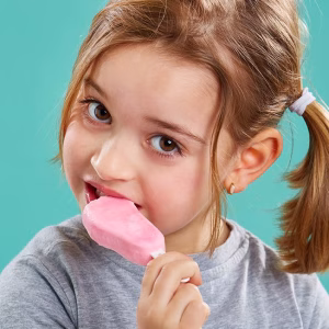 Moldes de helado Lékué con palos reutilizables y tapas transparentes