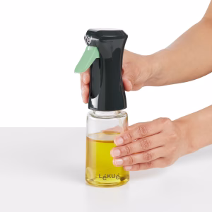 Aceitera de spray rellenable para cocina saludable