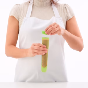 Moldes de silicona para helados apilables en congelador