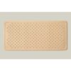 Alfombra de baño de caucho natural beige con ventosas antideslizantes