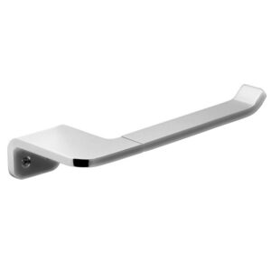 Portarrollos de baño Tatay Flat de aluminio anodizado sin tapa en pared blanca