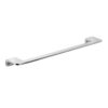 Toallero de barra de aluminio Flat de 45 cm montado en una pared de baño