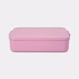 Tupper bento almuerzo Brabantia Make & Take con tapa transparente y compartimentos internos